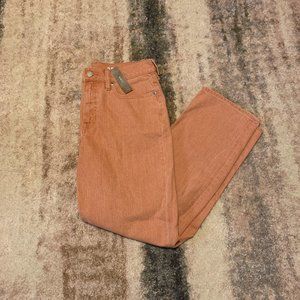 Womens Re-Imagined by J Crew Classic Straight Pants Peach Orange Size 29
